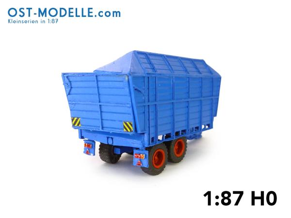 Fortschritt T088 Schwerguthäckselaufbau F997 - fortschrittblaurot